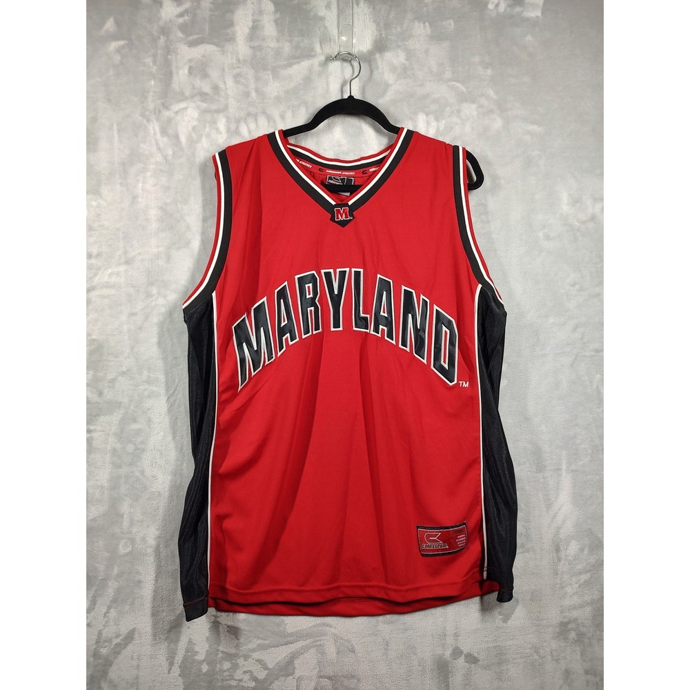 Colosseum Maryland Terrapins Basketball Jersey Red Mens XL Testudo Number 3 NWT